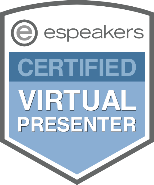 e-speakers Certified-virtual-presenter logo